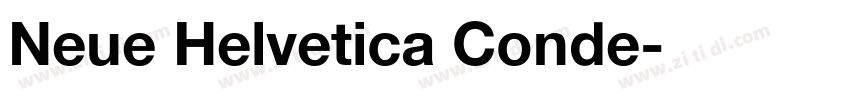 Neue Helvetica Conde字体转换